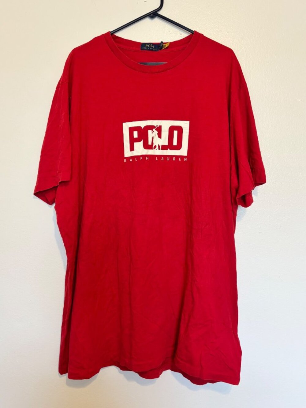 Polo Ralph Lauren Graphic T-Shirt 2XL Red Big Logo Men’s Cotton Tee